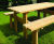 Cleveland Hardwood Picnic Set - Outdoor picnic table with built-in seats 2