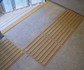 QuartzGrip® fibreglass corduroy tactile flooring