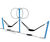 Double Curver - blue steel playground swing for two users 4