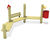 Eibini Arena - outdoor softwood seating set with figures and litter bin 10