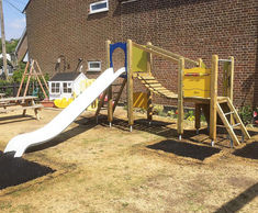Nico Play Unit, Solo - outdoor wood playground structure for children