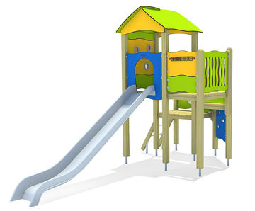 Anna Play Unit, Solo - outdoor wood playground structure for children