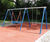 Luna Swing - steel playground swing set with nest and flat seats 2