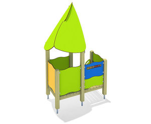 Greta Play House - outdoor larch and softwood play structure for kids