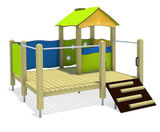 Paula Play House - outdoor softwood playhouse for children - on this page