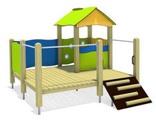 Paula Play House - outdoor softwood playhouse for children