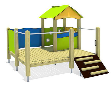 Paula Play House - outdoor softwood playhouse for children