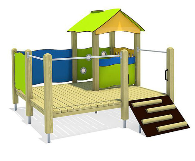 Paula Play House - outdoor softwood playhouse for children