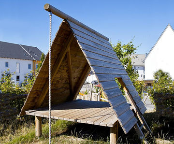 Seaside A-Frame House - softwood outdoor playhouse for children