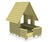 Alexander Play House - softwood log cabin playhouse with terrace 8