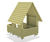Alexander Play House - softwood log cabin playhouse with terrace 10