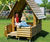 Alexander Play House - softwood log cabin playhouse with terrace 3