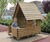 Alexander Play House - softwood log cabin playhouse with terrace 4