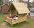 Alexander Play House - softwood log cabin playhouse with terrace 6