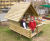 Alexander Play House - softwood log cabin playhouse with terrace 1