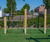 Two-level horizontal bars - softwood and steel gym play equipment 0