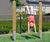 Two-level horizontal bars - softwood and steel gym play equipment 2