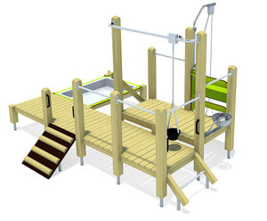 Lina Sand And Mud Play Unit - wood outdoor playground for children