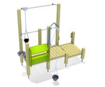 Lara Sand And Mud Play Unit - outdoor wood playground for sand play