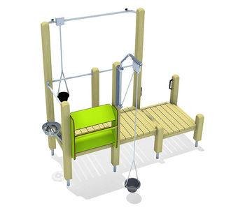 Lara Sand And Mud Play Unit - outdoor wood playground for sand play