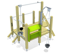 Lana Sand And Mud Play Unit - outdoor wood playground for sand play