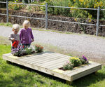 Galium Planting Platform - softwood garden planter for outdoor spaces