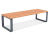 Nerium Bench - outdoor hardwood and aluminum seating for public spaces 2