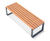 Nerium Bench - outdoor hardwood and aluminum seating for public spaces 3