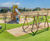 Old Wise Tree - robinia wood playground structure with slide and swings 1