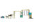 Jump Contest Play Unit - outdoor wood obstacle course for playgrounds 0