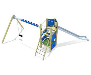 Martin Play Unit, Solo - outdoor wood playground structure for children