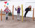 Albin Three-Level Horizontal Bar - robinia wood outdoor play gym bar 2