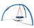 Circular Swing With Nest Seat - blue steel playground swing for parks 1