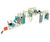 Scorpion Trail Play Unit - outdoor wood climbing play structure for kids 2