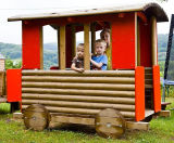 Large Train Wagon - outdoor wooden play structure for children - on this page