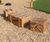Olm Small Seat Box - outdoor robinia wood bench for playgrounds 5
