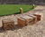 Olm Small Seat Box - outdoor robinia wood bench for playgrounds 6