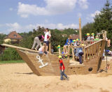 Nina Sand Play Ship - larch wood outdoor playground ship for sand play - on this page
