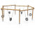 Six-Bay Swing - larch wood playground swing with 6 tyre seats 1