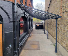 Simplicity 6 Glass Veranda - glass and polycarbonate outdoor canopy