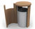LBR 90 Round Lockable Litter Bin - hardwood outdoor waste bin 8