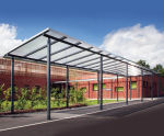 Malford canopy shelter with sedum roof - MCP209