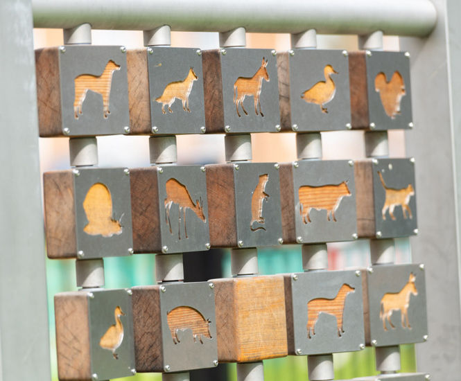Pairs Memory Game - outdoor wooden memory matching game for playgrounds