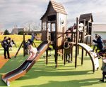Spell Hill - play towers with bridge and slides