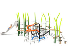 Tango in the Jungle - outdoor jungle-themed climbing play structure