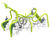 Maddie The Mantis - outdoor steel insect climber for playgrounds 0
