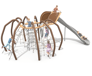 Archie the Arachnid - spider climbing net structure for playgrounds