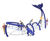 Wesley The Whale Ocean Adventure Climber - steel playground climbing unit 0