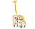 Jerry The Giraffe - steel playground climbing tower for kids 1