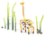Jerry’s Savannah - giraffe-themed playground climber with rope and wood 0